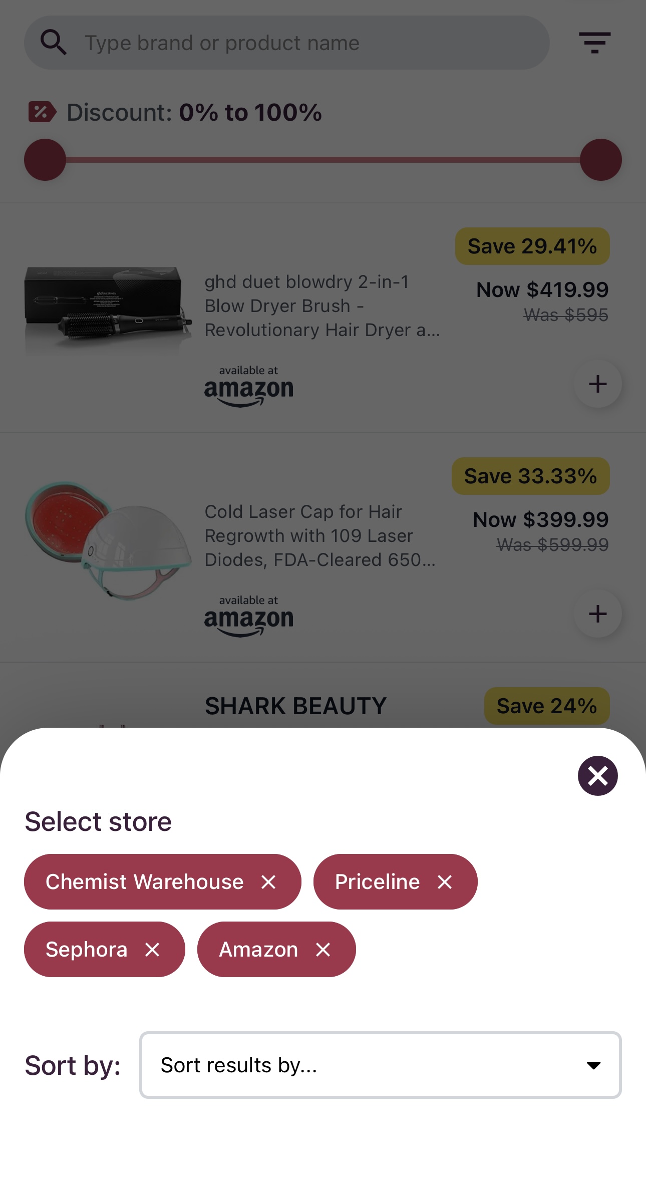 Smart Search Screen